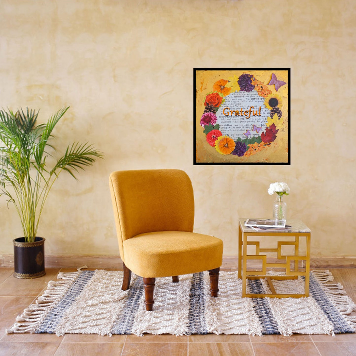 Grateful Framed – Inspirational Thanksgiving Wall Art