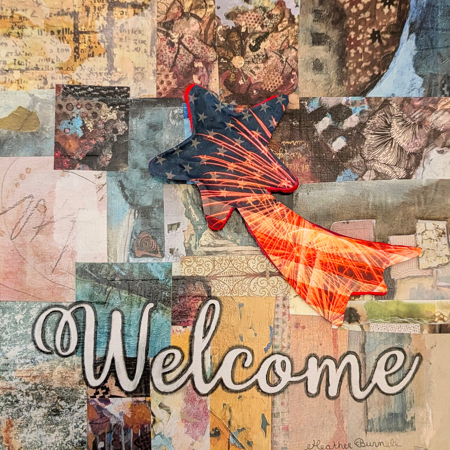 Welcome with Snowflake, Heart, Shamrock, Sun, Fir Tree, Easter Bunny, July 4th & Leaf