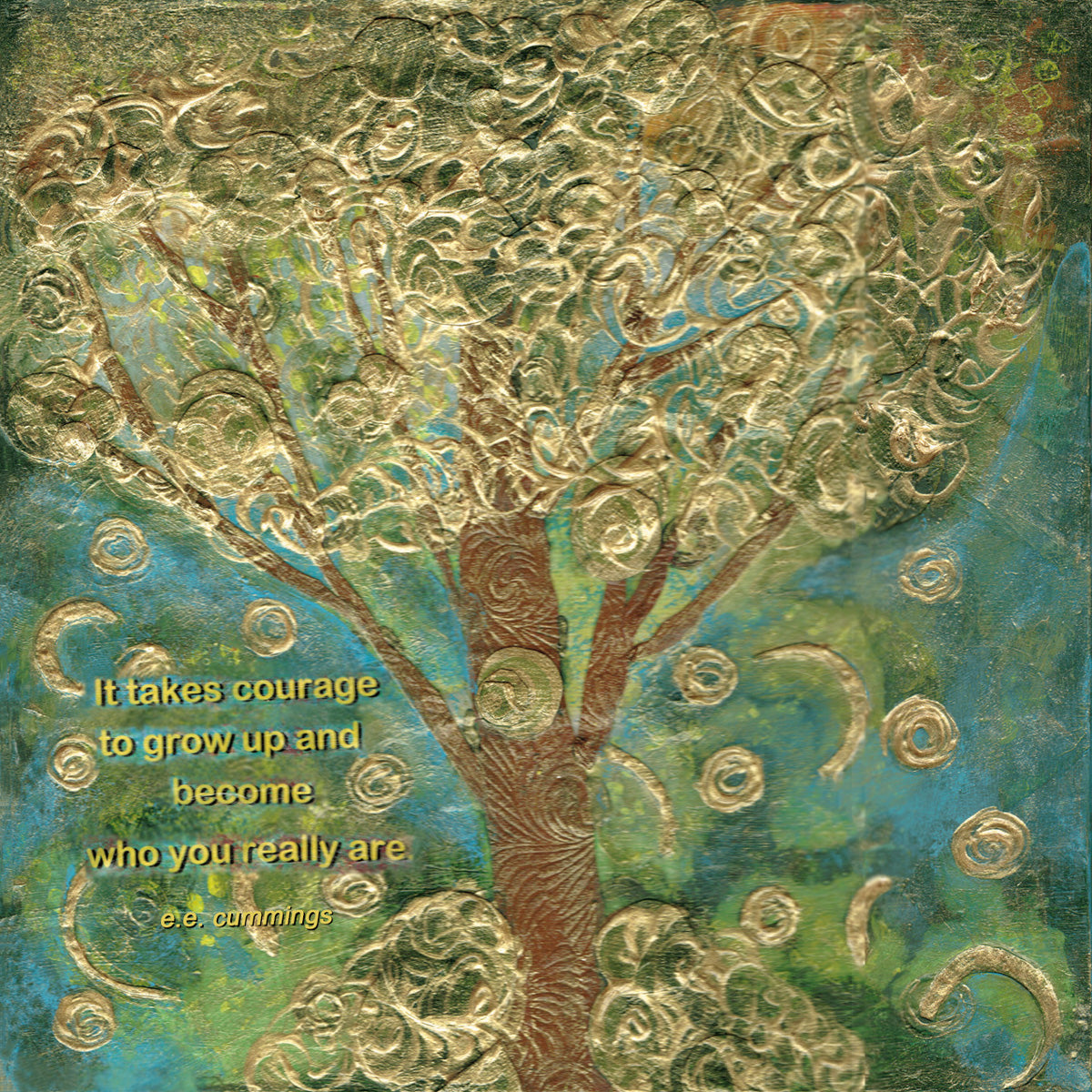 Courage Magnet 4" x 4"