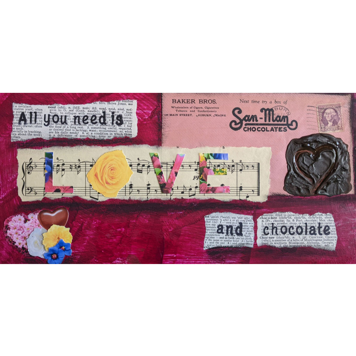 All You Need is Love & Chocolate Magnet 3.5" x 5"