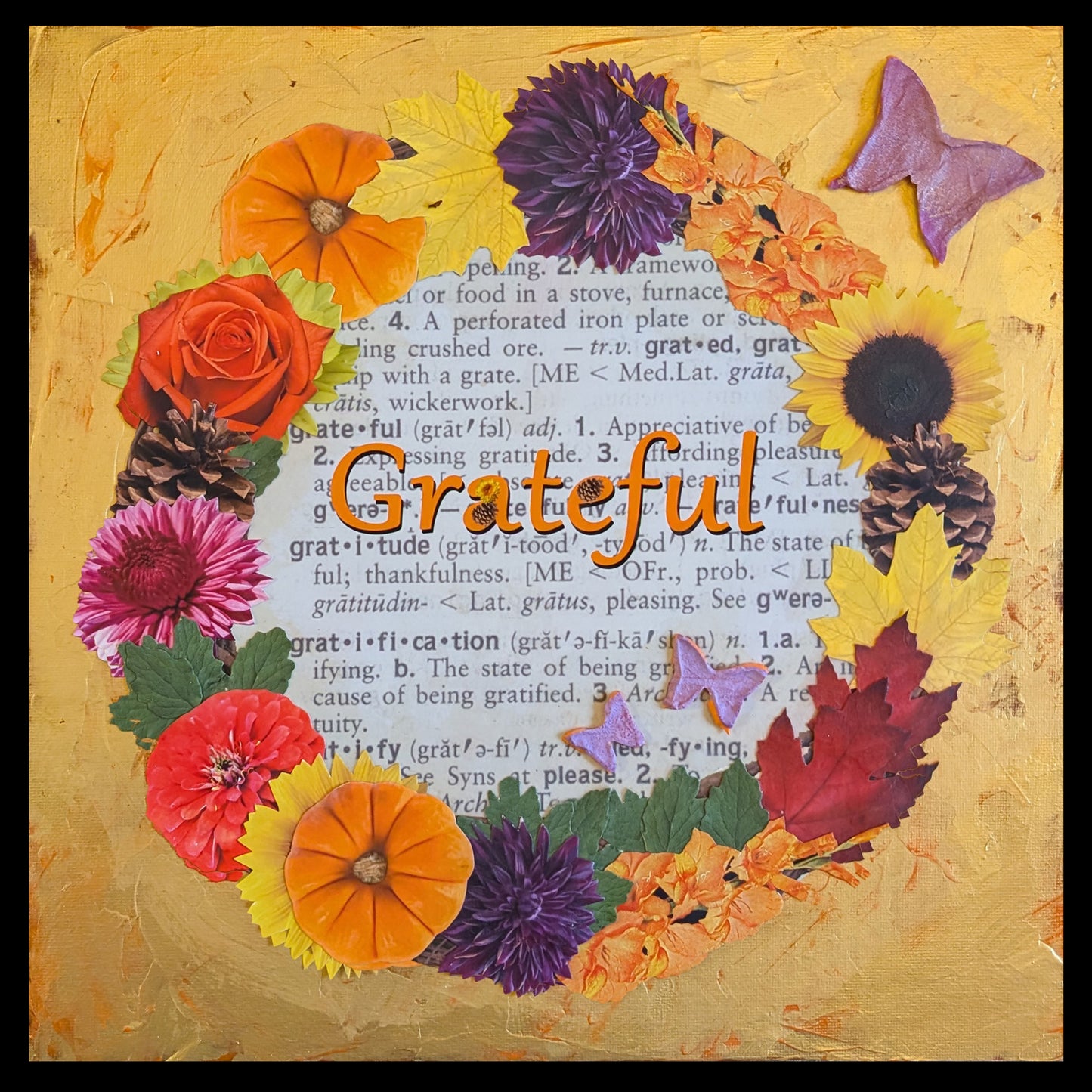 Grateful Framed – Inspirational Thanksgiving Wall Art