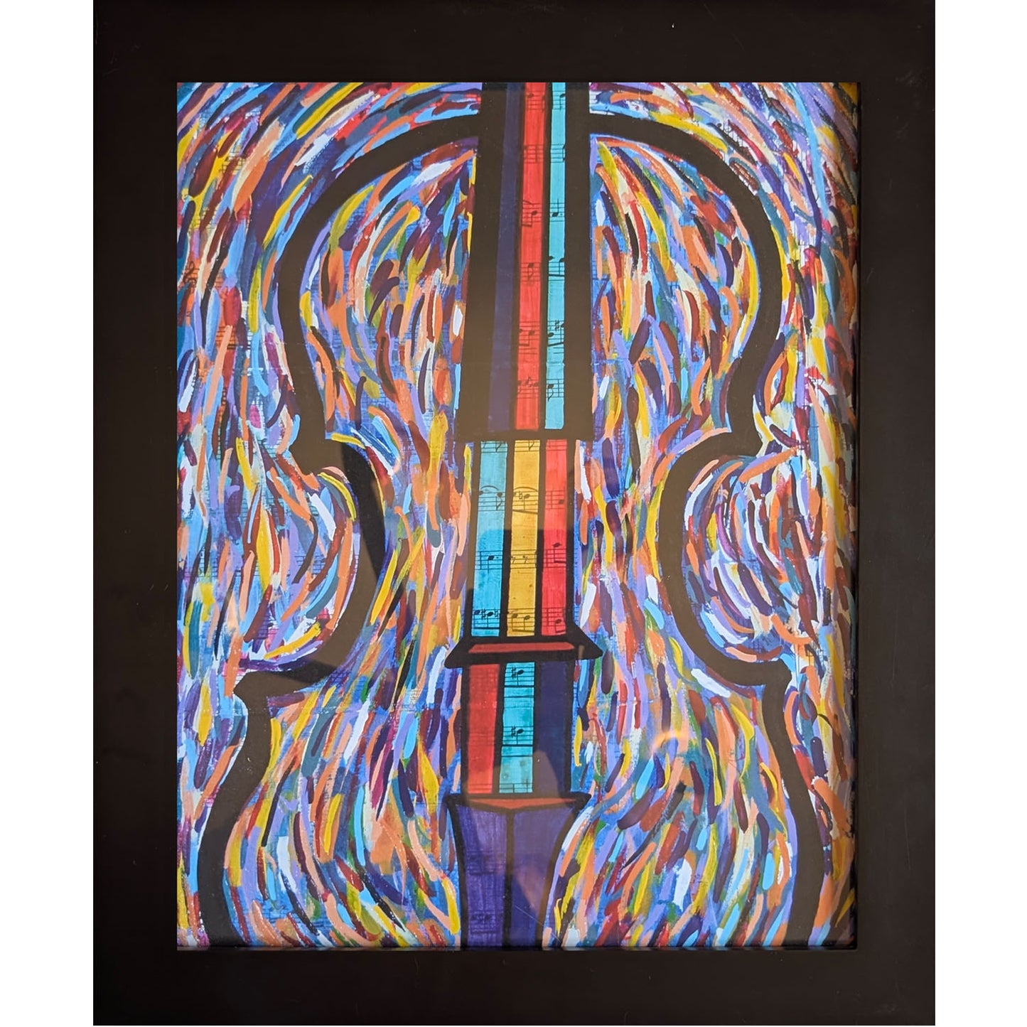 Out of the Chaos and Into the Music - 11 x 14 print in a 13 x 16" black frame