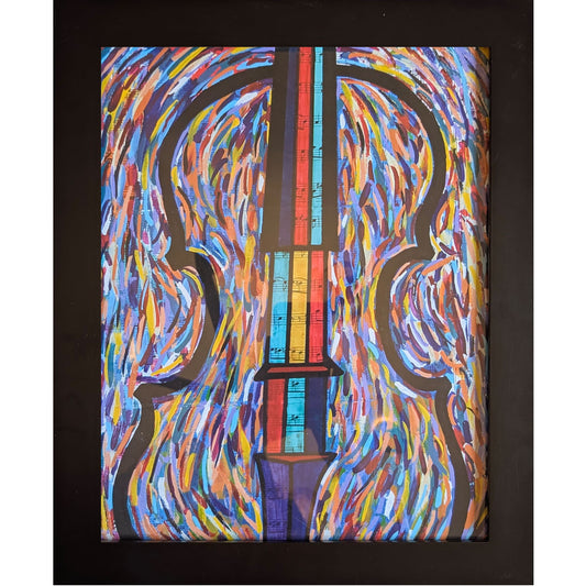 Out of the Chaos and Into the Music - 11 x 14 print in a 13 x 16" black frame