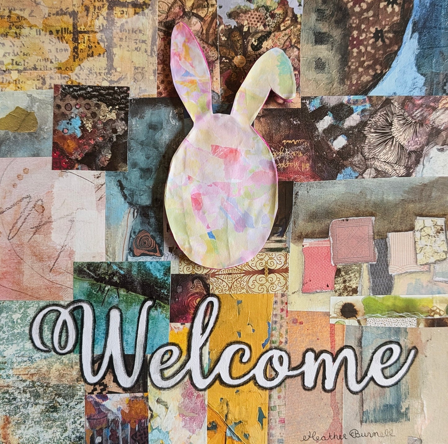 Welcome with Snowflake, Heart, Shamrock, Sun, Fir Tree, Easter Bunny, July 4th & Leaf