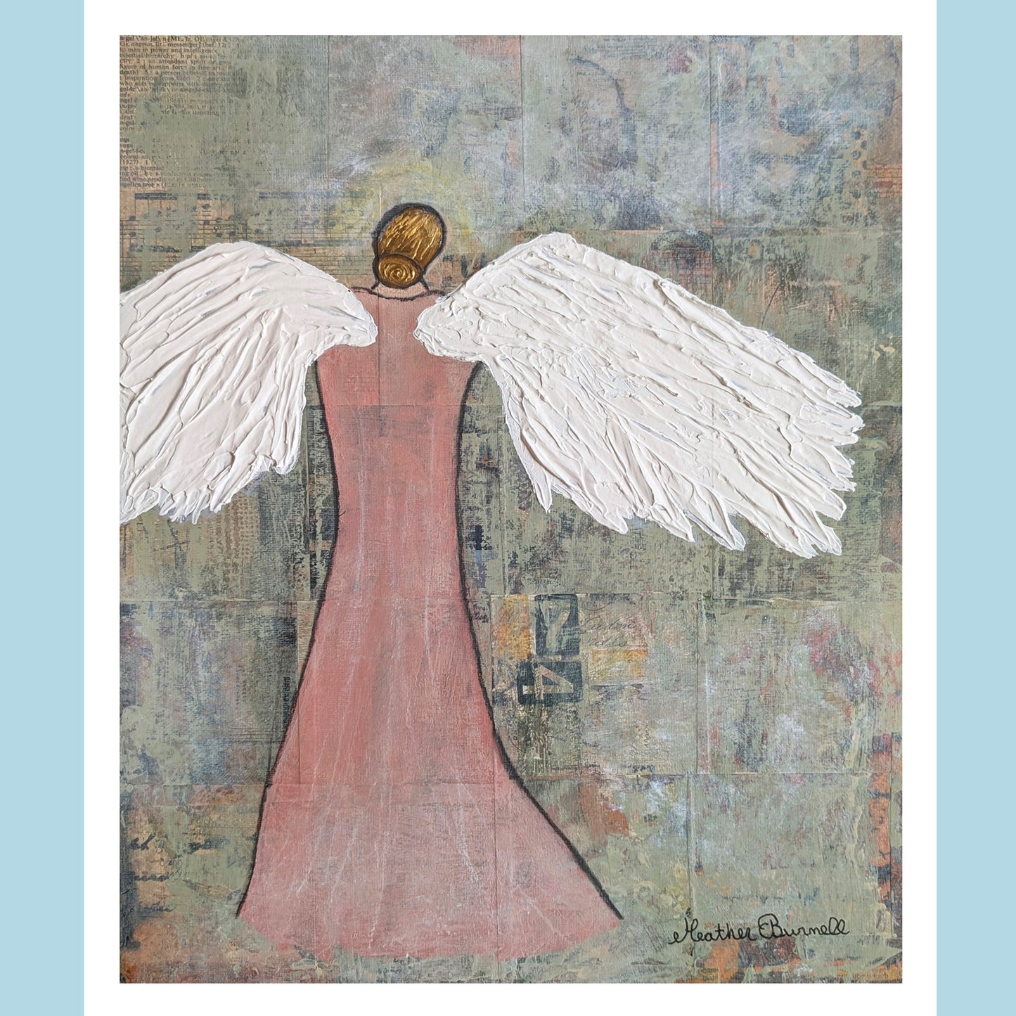 Angel in Mauve Dress