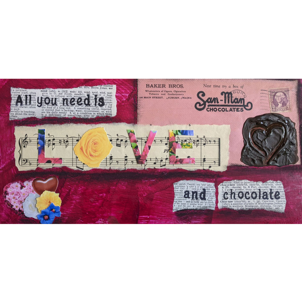 All You Need is Love & Chocolate Magnet 3.5